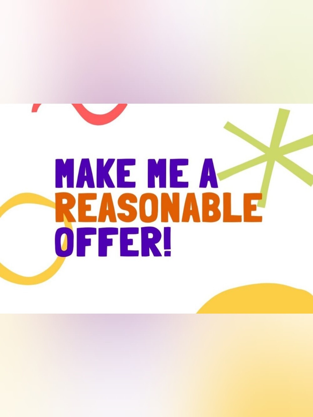 Make Me a Reasonable Offer!